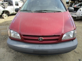 1999 TOYOTA SIENNA CE BURGUNDY 3.0L AT Z16180